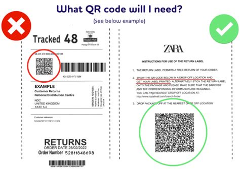 royal mail returns qr code not showing in email