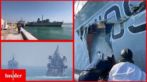 royal navy ships collide