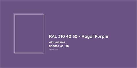 royal purple color code ral