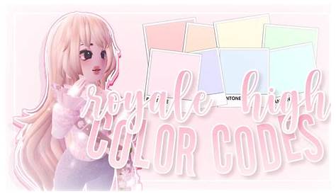 Royale High 🏰 CUSTOM RGB Color Codes! 🌈 For outfits, color palettes
