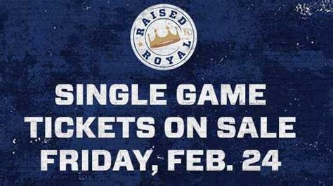 royals single game tickets