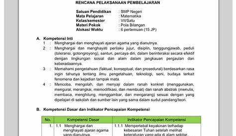 Rpp Matematika Kelas 3 Sd Semester 1 Operasi Hitung Bilangan - Homecare24