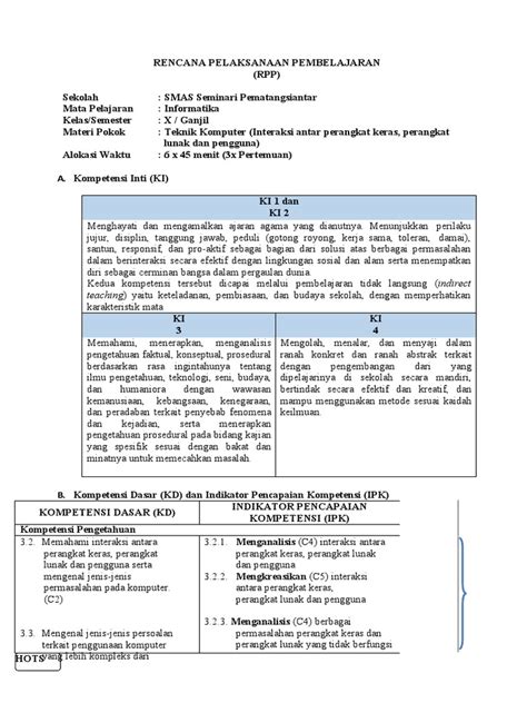 Rpp Ktsp Ma Sma Semua Mapel ZONA PINTAR