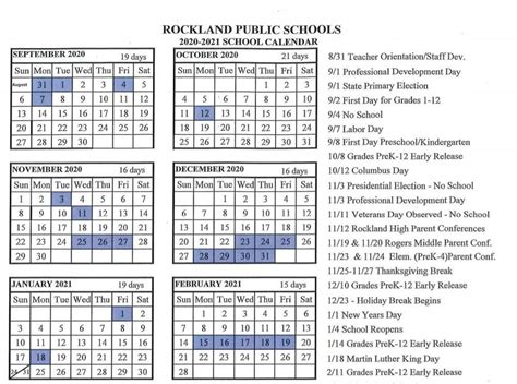 rps school calendar 2021 2022