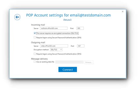 rr email settings pop