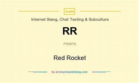 rr meaning in slang