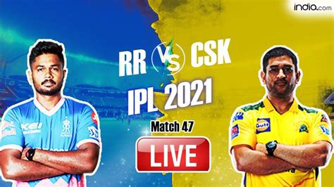 rr vs csk cricket live score