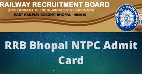 rrb bhopal gov in admit card