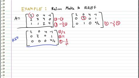 rref matrix examples