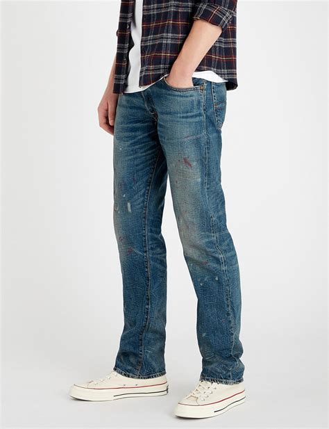 rrl straight fit jeans