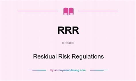 rrr stands for in risk management