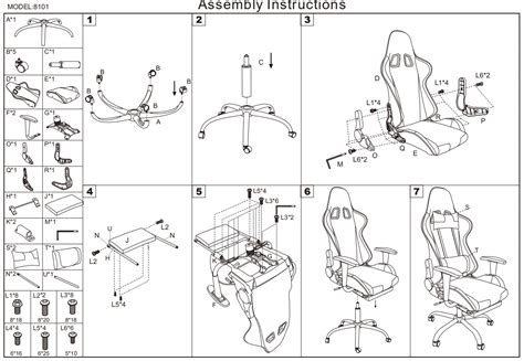 rs gaming chair assembly instructions