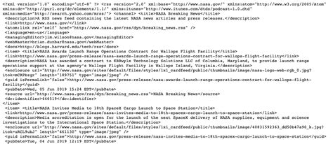 rss feed example xml