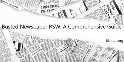 rsw busted newspaper