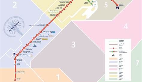 Map of Dubai metro & subway RTA network Dubai map, Metro