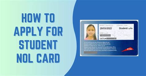rta student nol card application