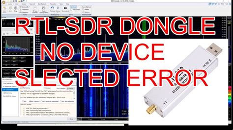 rtl sdr no device available