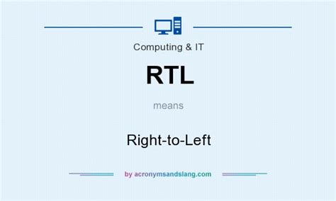 rtl stands for in computer