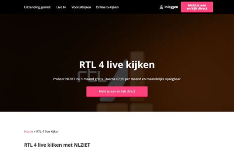 rtl4 live kijken op laptop