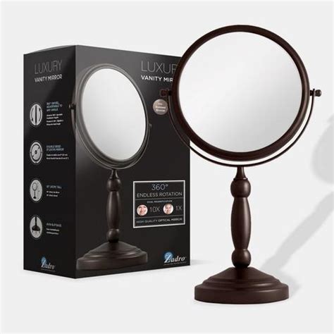 Rubbed Bronze Makeup Mirror