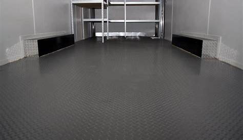 Cleated Rubber Trailer Flooring / Rubber Coin Flooring Tpo Charcoal
