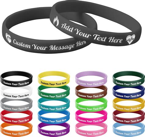 Rubber Bracelets Custom Amazon