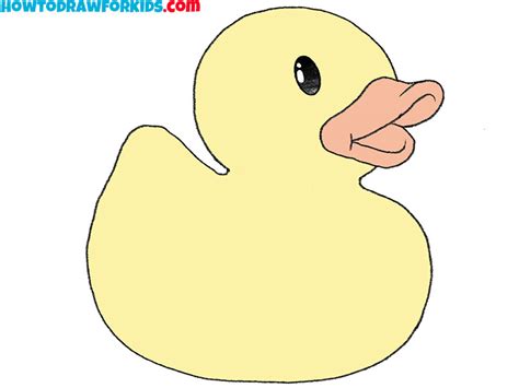 Rubber Duck Front View Drawing