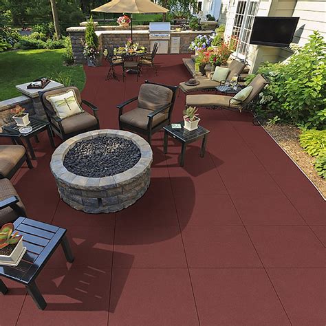 rubber flooring for outdoor patio