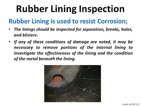 Rubber Lining Inspection Procedure