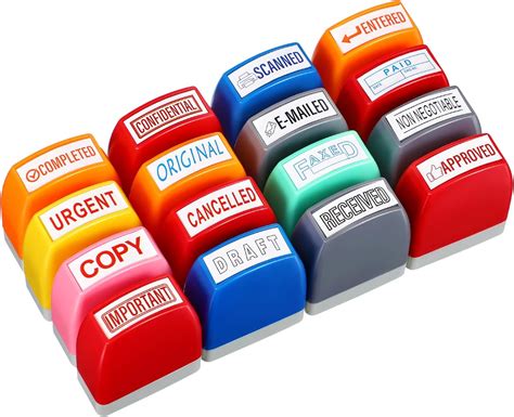 Rubber Stamp Set Office