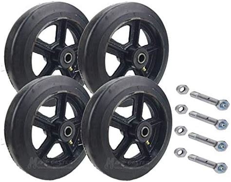 Rubber Wheels With Axles