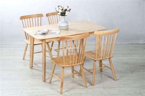 Rubber Wood Dining Set