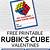 rubik's cube valentine printable