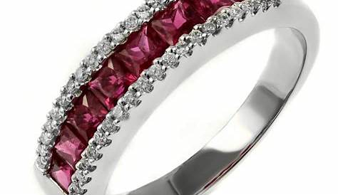 Ruby Eternity Ring White Gold 18ct 1.53ct & Diamond