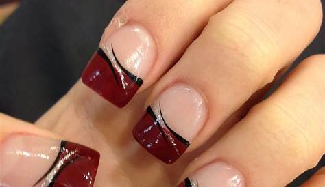 Ruby Red French Tips