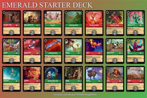 Ruby Emerald Starter Deck List