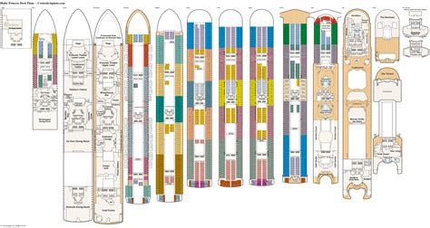 ruby princess cruise ship deck plans