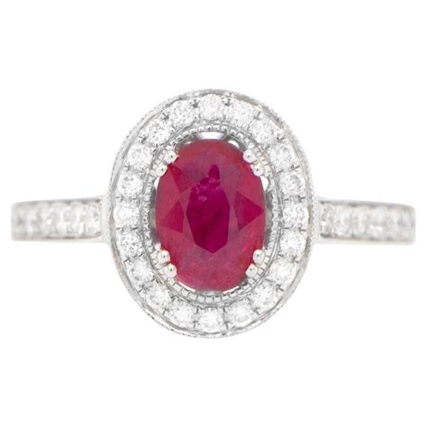 Ruby Ring Halo Setting