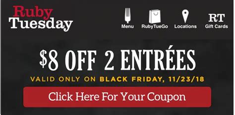 Ruby Tuesday Coupon Code
