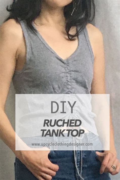 ruched tank top diy