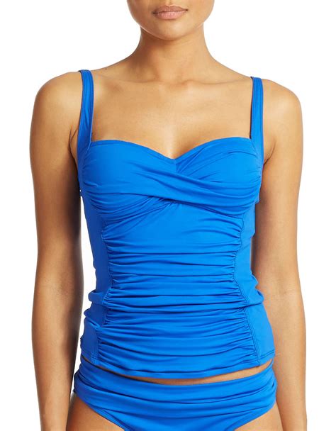 ruched tankini top