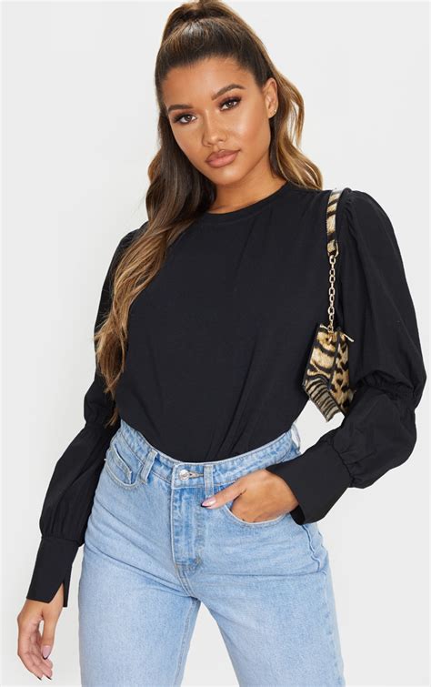 ruched top long sleeve