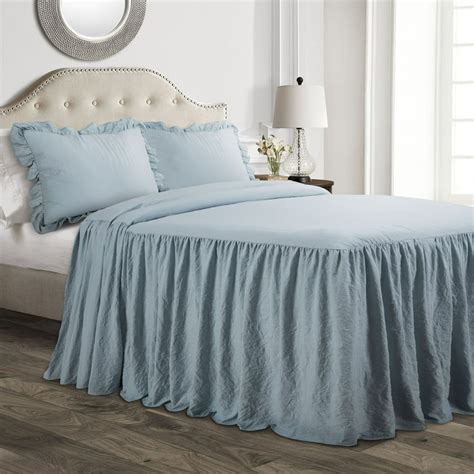 ruffle skirt bedspread queen