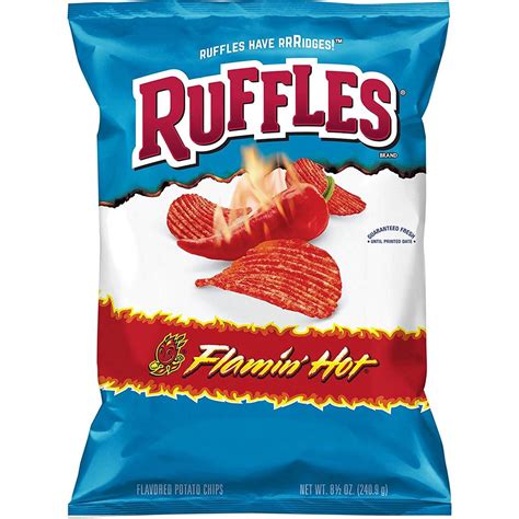 ruffles flamin hot potato chips