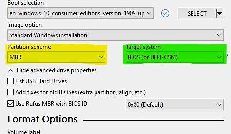 Rufus UEFI Windows 10 kurulum USB'si hazırlama, MBR mi? GPT mi? - YouTube