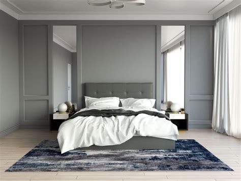 Rug In Grey Bedroom