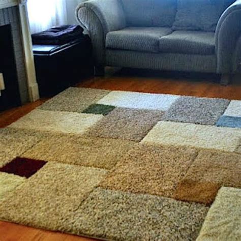 rug made of carpet squares
