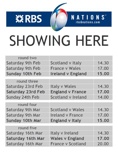 The Best Rugby Fixtures This Weekend References