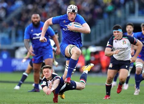 rugby italy v france today