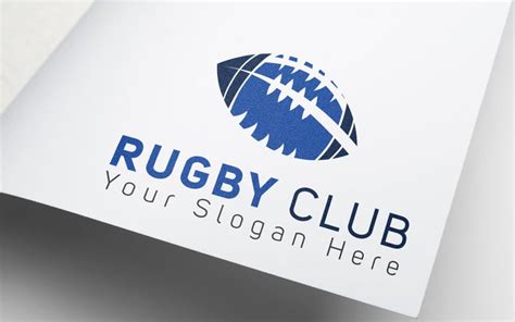 rugby logo design template